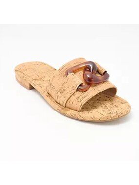 Aerosoles Big Charm Flat Slide Sandals Cork Women's - Size 12M